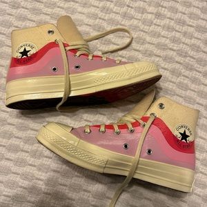 Converse Chuck 70 High Thermo Felt - Cream & Pink